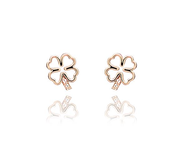 Stud øreringe  "Shamrock"